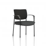 Brunswick Deluxe With Arms Black Frame Black Fabric Back Bespoke Colour Seat Quest Mussel KCUP2460