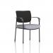 Brunswick Deluxe With Arms Black Frame Black Fabric Back Bespoke Colour Seat Quest Shell KCUP2462