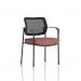 Brunswick Deluxe With Arms Black Frame Mesh Back Bespoke Colour Seat Rivet Forge KCUP2465