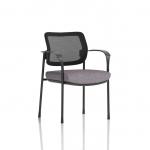 Brunswick Deluxe With Arms Black Frame Mesh Back Bespoke Colour Seat Rivet Fuse KCUP2466