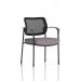 Brunswick Deluxe With Arms Black Frame Mesh Back Bespoke Colour Seat Rivet Fuse KCUP2466