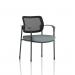Brunswick Deluxe With Arms Black Frame Mesh Back Bespoke Colour Seat Rivet Tensile KCUP2468