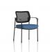 Brunswick Deluxe With Arms Black Frame Mesh Back Bespoke Colour Seat Quest Limpet KCUP2471
