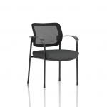 Brunswick Deluxe With Arms Black Frame Mesh Back Bespoke Colour Seat Quest Mussel KCUP2472