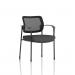 Brunswick Deluxe With Arms Black Frame Mesh Back Bespoke Colour Seat Quest Mussel KCUP2472