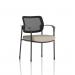 Brunswick Deluxe With Arms Black Frame Mesh Back Bespoke Colour Seat Quest Salt KCUP2473