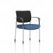 Brunswick Deluxe With Arms Chrome Frame Black Fabric Back Bespoke Colour Seat Quest Limpet KCUP2531