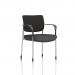 Brunswick Deluxe With Arms Chrome Frame Black Fabric Back Bespoke Colour Seat Quest Mussel KCUP2532