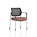 Brunswick Deluxe With Arms Chrome Frame Mesh Back Bespoke Colour Seat Rivet Forge KCUP2537
