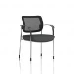 Brunswick Deluxe With Arms Chrome Frame Mesh Back Bespoke Colour Seat Quest Mussel KCUP2544