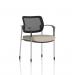 Brunswick Deluxe With Arms Chrome Frame Mesh Back Bespoke Colour Seat Quest Salt KCUP2545