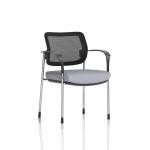 Brunswick Deluxe With Arms Chrome Frame Mesh Back Bespoke Colour Seat Quest Shell KCUP2546