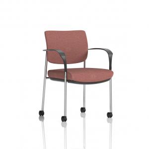 Brunswick Deluxe With Arms Chrome Frame With Castors Bespoke Colour