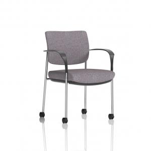 Brunswick Deluxe With Arms Chrome Frame With Castors Bespoke Colour