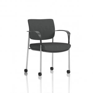 Brunswick Deluxe With Arms Chrome Frame With Castors Bespoke Colour