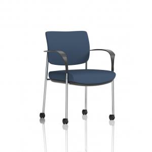 Brunswick Deluxe With Arms Chrome Frame With Castors Bespoke Colour