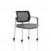 Brunswick Deluxe With Arms Chrome Frame With Castors Mesh Back Bespoke Colour Seat Rivet Fuse KCUP2574