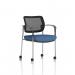Brunswick Deluxe With Arms Chrome Frame With Castors Mesh Back Bespoke Colour Seat Quest Limpet KCUP2579
