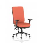 Chiro High Back With Height Adjustable Arms Bespoke Colour Back And Seat Quest Crab KCUP2625