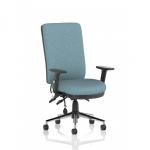 Chiro High Back With Height Adjustable And Folding Arms Bespoke Colour Back And Seat Rivet Quench KCUP2647