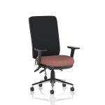 Chiro High Back With Height Adjustable And Folding Arms Bespoke Colour Seat Rivet Forge KCUP2657