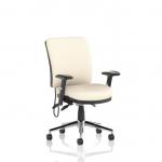 Chiro Medium Back With Height Adjustable Arms Bespoke Colour Back and Seat Quest Salt KCUP2701