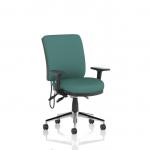 Chiro Medium Back With Height Adjustable And Folding Arms Bespoke Colour Back and Seat Quest Kelp KCUP2722