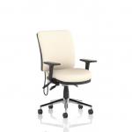 Chiro Medium Back With Height Adjustable And Folding Arms Bespoke Colour Back and Seat Quest Salt KCUP2725