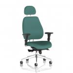 Chiro Plus With Headrest Bespoke Colour Back And Seat Quest Kelp KCUP2770