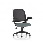 Crew Task Operator Mesh Chair With Folding Arms Bespoke Colour Seat Rivet Tensile KCUP2816