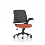 Crew Task Operator Mesh Chair With Folding Arms Bespoke Colour Seat Quest Crab KCUP2817