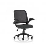 Crew Task Operator Mesh Chair With Folding Arms Bespoke Colour Seat Quest Mussel KCUP2820
