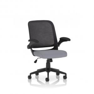 Crew Task Operator Mesh Chair With Folding Arms Bespoke Colour Seat