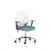 Dura With Arms White Back Bespoke Colour Seat Rivet Quench KCUP2839