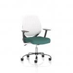Dura With Arms White Back Bespoke Colour Seat Quest Kelp KCUP2842
