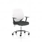 Dura With Arms White Back Bespoke Colour Seat Quest Mussel KCUP2844