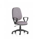 Eclipse Plus I Lever Task Operator Chair With Loop Arms Bespoke Colour Back And Seat Rivet Fuse KCUP2874