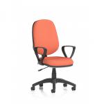 Eclipse Plus I Lever Task Operator Chair With Loop Arms Bespoke Colour Back And Seat Quest Crab KCUP2877