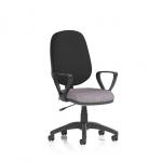 Eclipse Plus I Lever Task Operator Chair With Loop Arms Bespoke Colour Seat Rivet Fuse KCUP2886