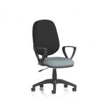 Eclipse Plus I Lever Task Operator Chair With Loop Arms Bespoke Colour Seat Rivet Tensile KCUP2888