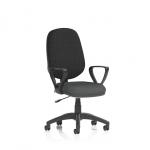 Eclipse Plus I Lever Task Operator Chair With Loop Arms Bespoke Colour Seat Quest Mussel KCUP2892