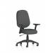 Eclipse Plus I Lever Task Operator Chair With Height Adjustable And Folding Arms Bespoke Colour Back And Seat Quest Mussel KCUP2928