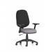 Eclipse Plus I Lever Task Operator Chair With Height Adjustable And Folding Arms Bespoke Colour Seat Rivet Fuse KCUP2934