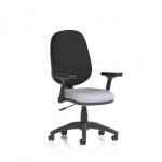 Eclipse Plus I Lever Task Operator Chair With Height Adjustable And Folding Arms Bespoke Colour Seat Quest Shell KCUP2942