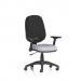Eclipse Plus I Lever Task Operator Chair With Height Adjustable And Folding Arms Bespoke Colour Seat Quest Shell KCUP2942