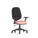 Eclipse Plus I Lever Task Operator Chair With Height Adjustable And Folding Arms Bespoke Colour Seat Quest Shrimp KCUP2943