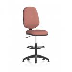 Eclipse Plus I Lever Task Operator Chair With High Rise Draughtsman Kit Bespoke Colour Back And Seat Rivet Forge KCUP2945