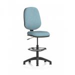 Eclipse Plus I Lever Task Operator Chair With High Rise Draughtsman Kit Bespoke Colour Back And Seat Rivet Quench KCUP2947