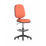 Eclipse Plus I Lever Task Operator Chair With High Rise Draughtsman Kit Bespoke Colour Back And Seat Quest Crab KCUP2949