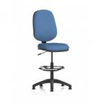 Eclipse Plus I Lever Task Operator Chair With High Rise Draughtsman Kit Bespoke Colour Back And Seat Quest Limpet KCUP2951